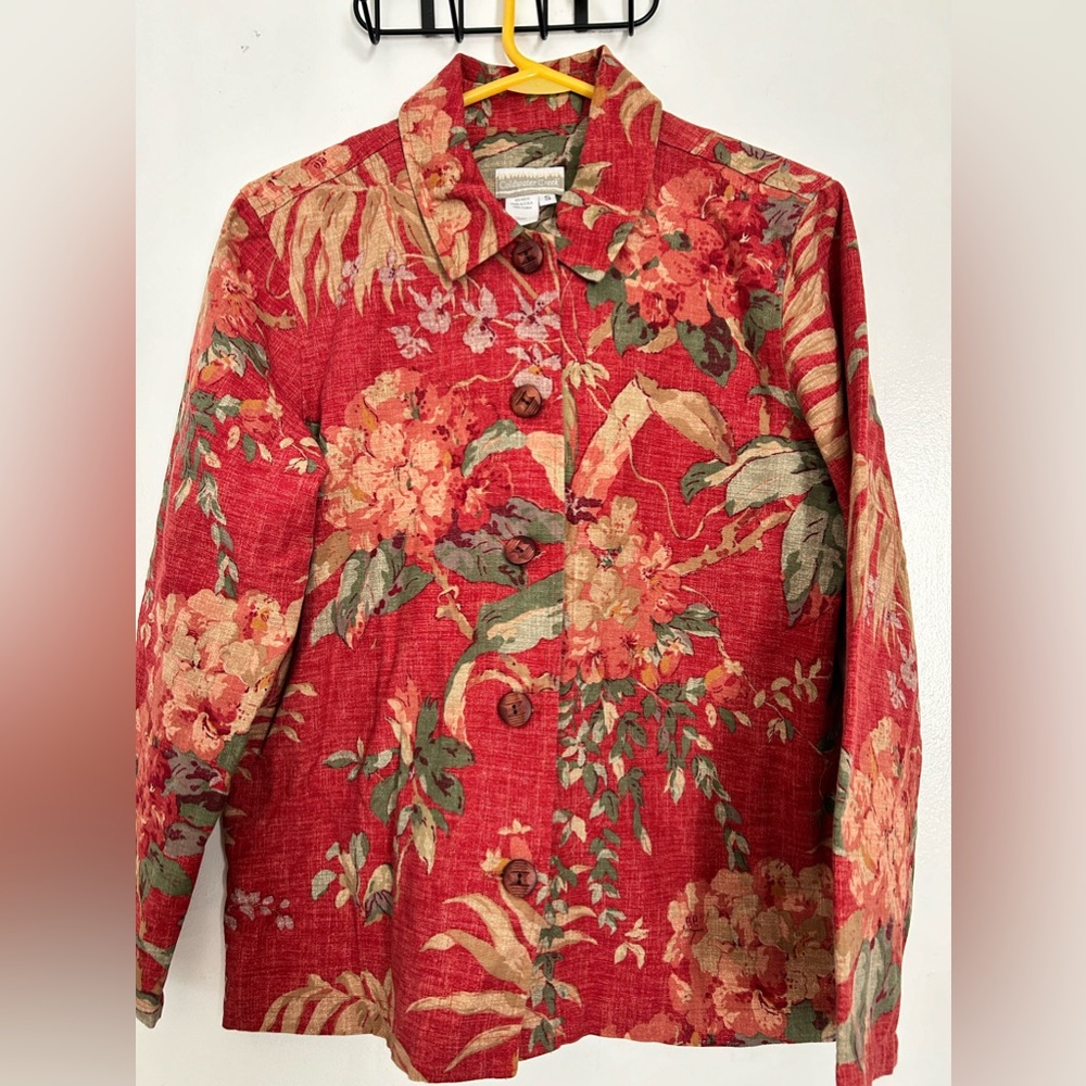 Coldwater Creek Vintage Flowered Blouse